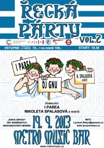 Pozvánka Řecká párty